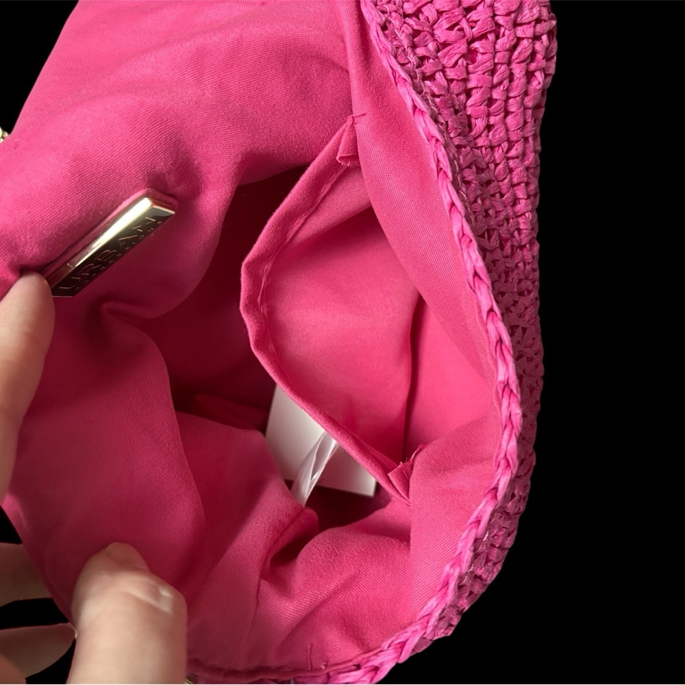 Urban Expressions Fuchsia Woven Crossbody Bag - Picture 5 of 5